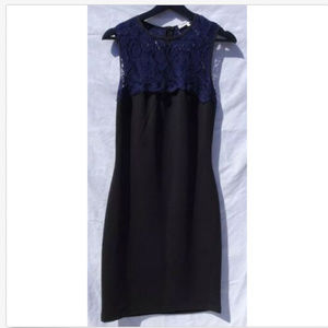 🦋 Charles Henry Lace Trim Front & Full Back Dress